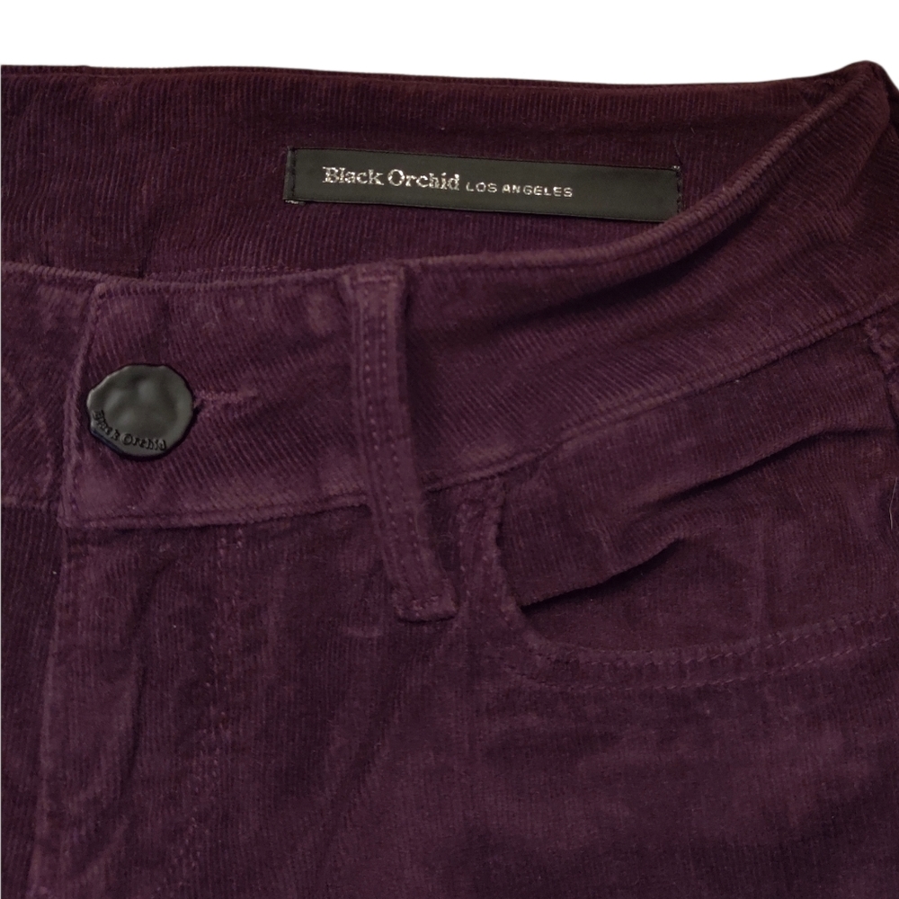 Dark Purple Corduroy Pants by Black Orchid